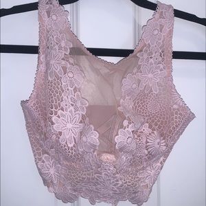 Victorias secret lace crop top